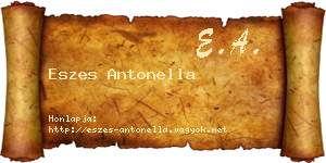 Eszes Antonella névjegykártya